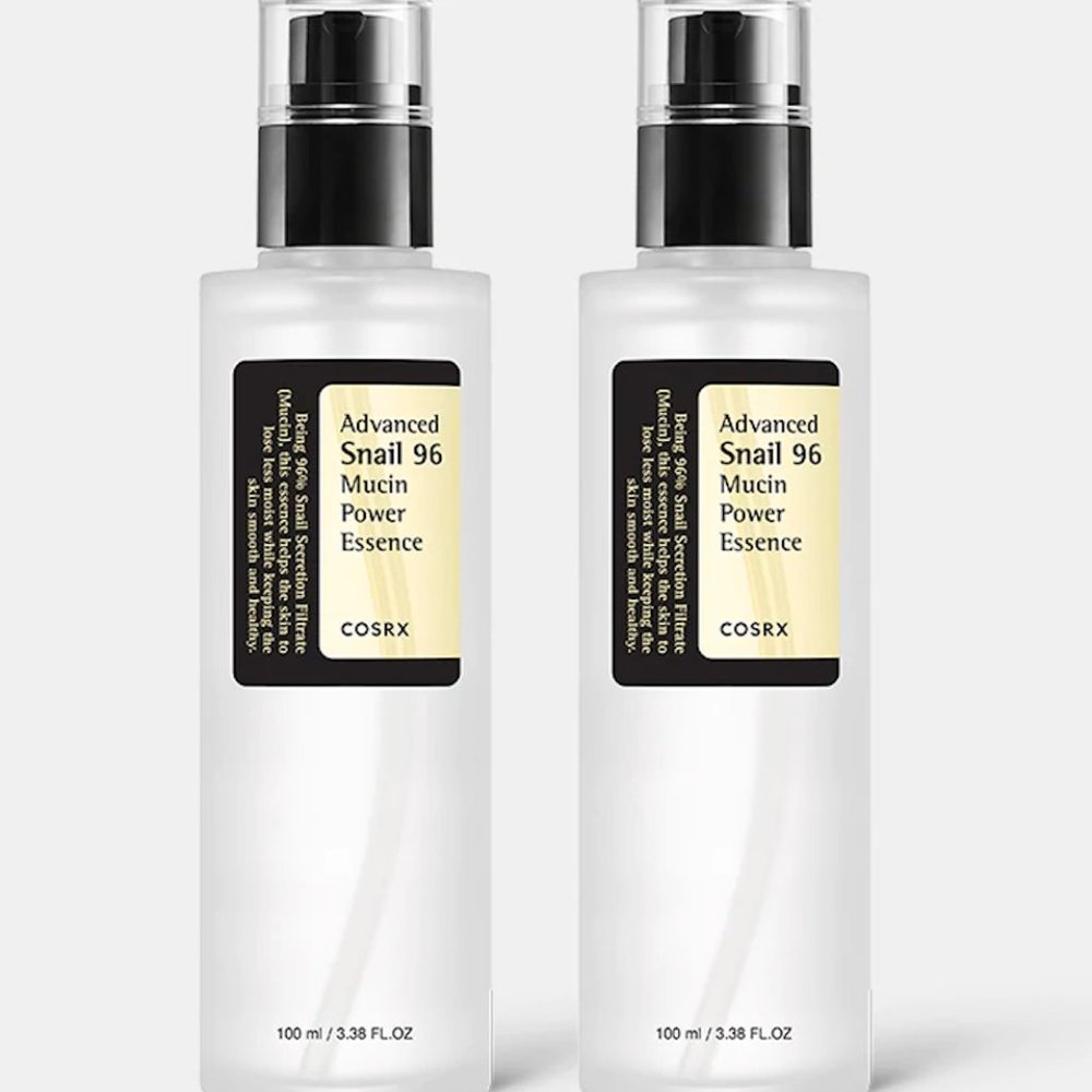 Cosrx Advanced Snail 96 Mucin Power Essence K-Beauty, 3.4 Ounce (2 Pack)